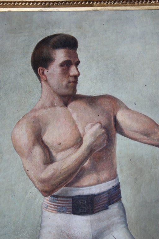 Great Pair of Impressive Boxer Paintings 1