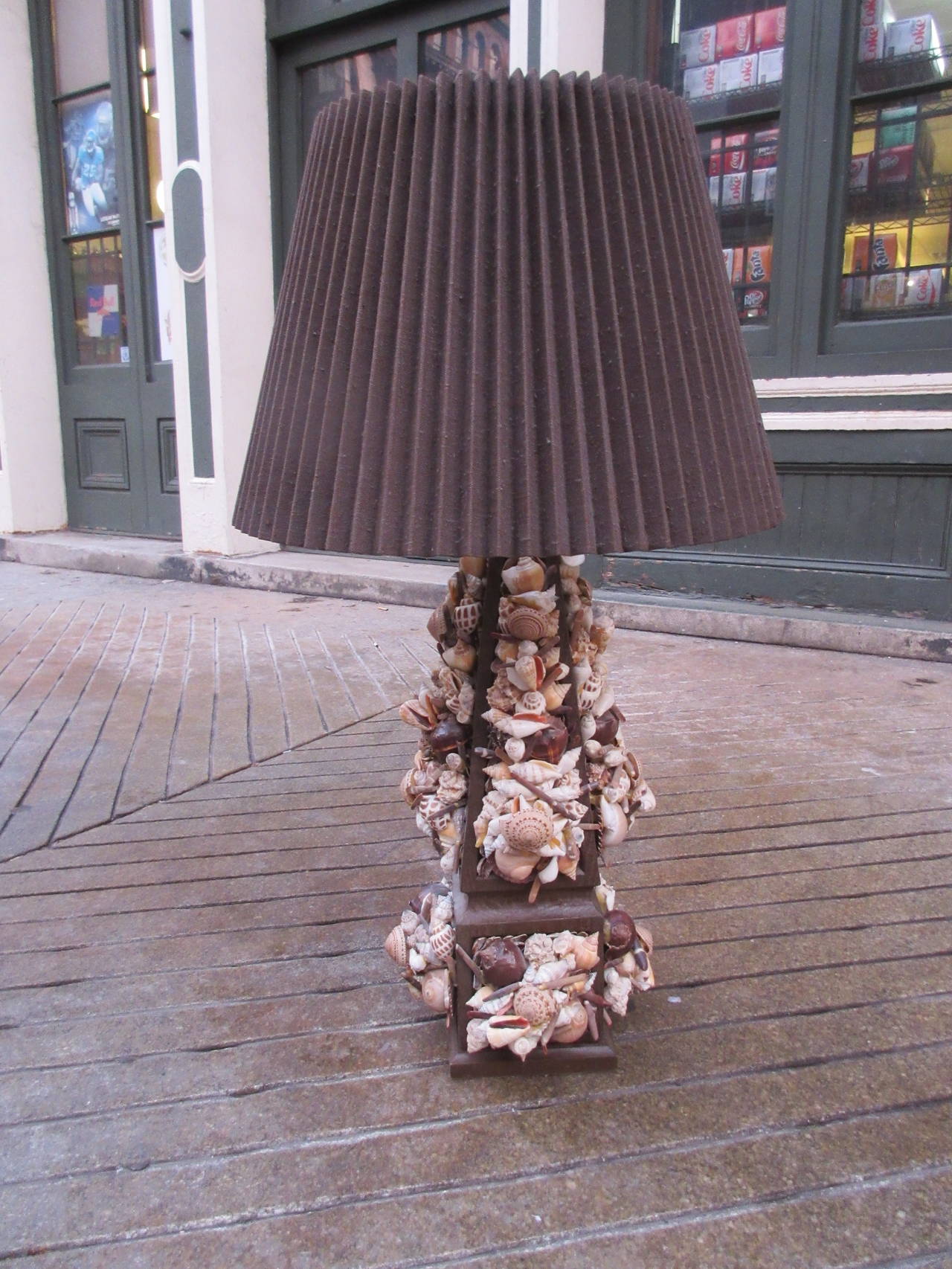 20th Century Monumental Seashell Table Lamp
