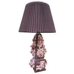 Monumental Seashell Table Lamp