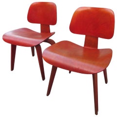 Charles Eames for Herman Miller DCW in Red
