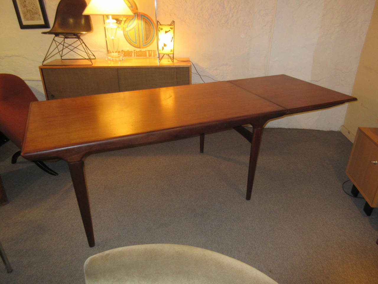 Mid-Century Modern Johannes Andersen Teak Dining Table for Uldum Mobelfabrik 