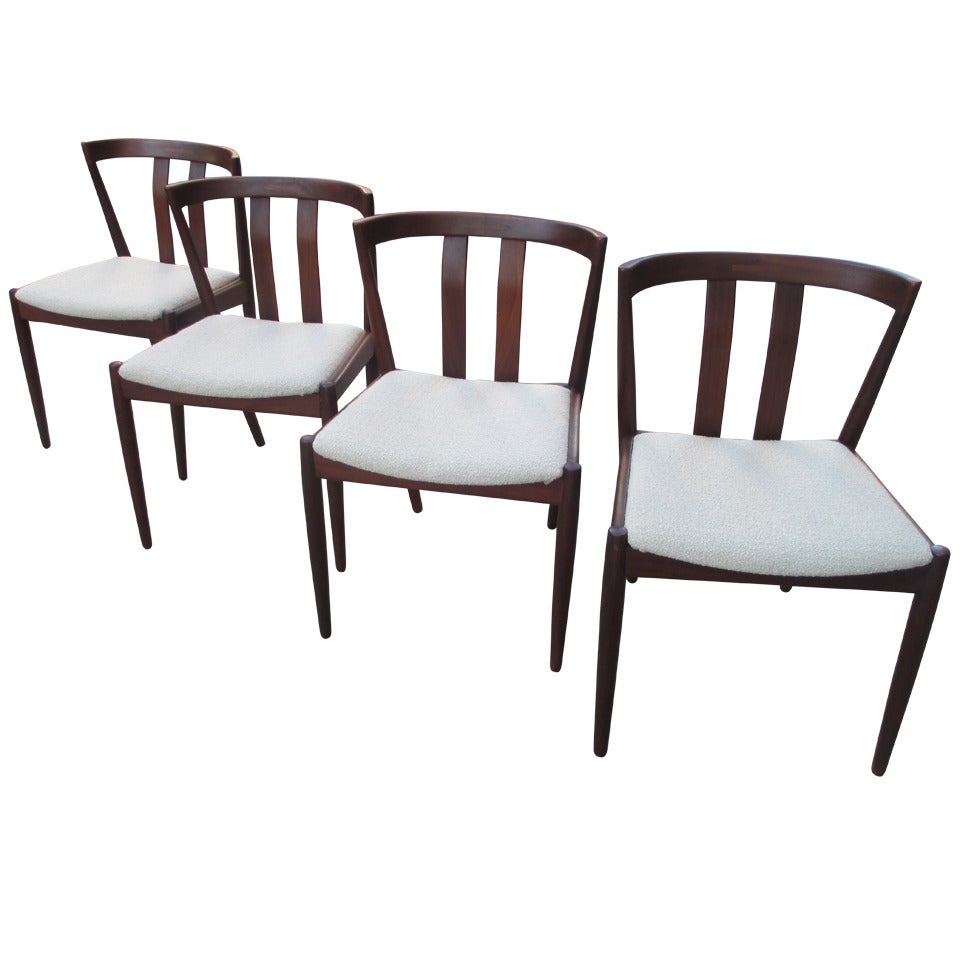 Raymor Set Of Four Danish Teak Dining Chairs