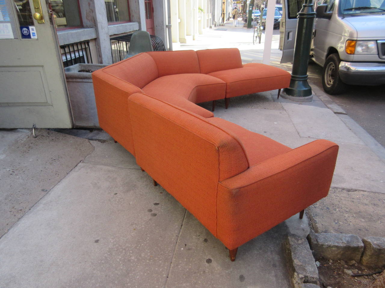 1950s Three-Piece Sectional Sofa