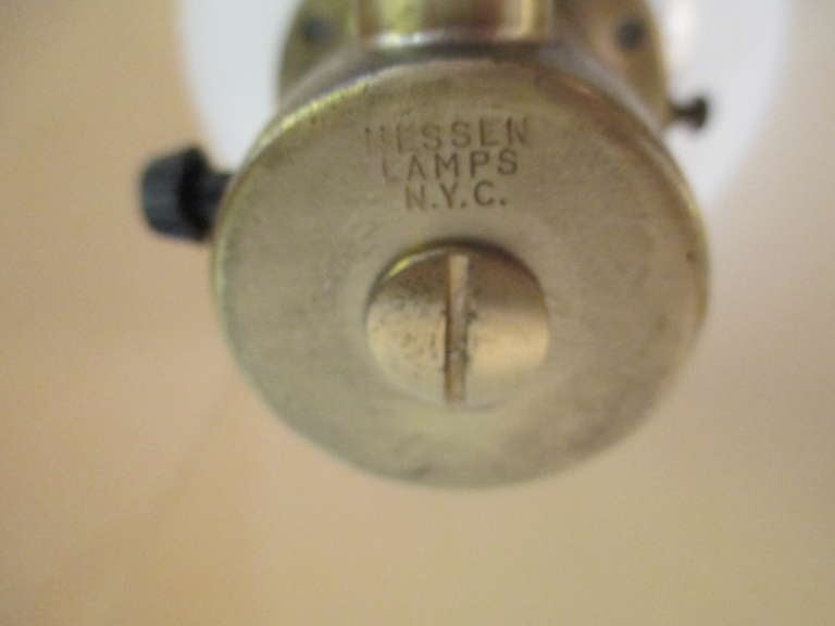 ONE Walter von Nessen Adjustable Floor Lamp in Brass 1
