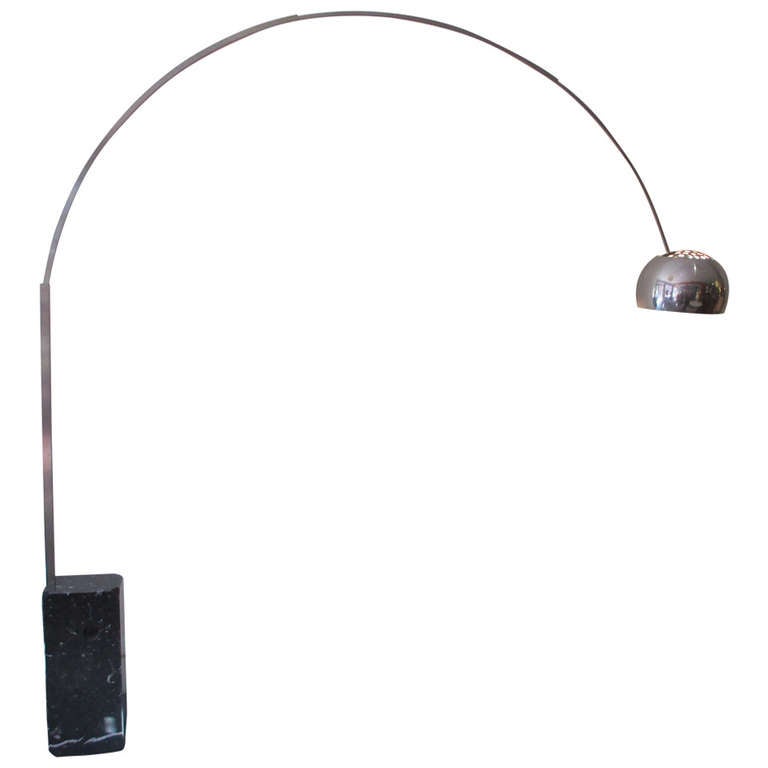 Achille and Pier Giacomo Castiglioni 40th Anniversary Arco Lamp by Flos at  1stDibs | flos arco black limited edition, flos arco limited edition, flos  arco black marble