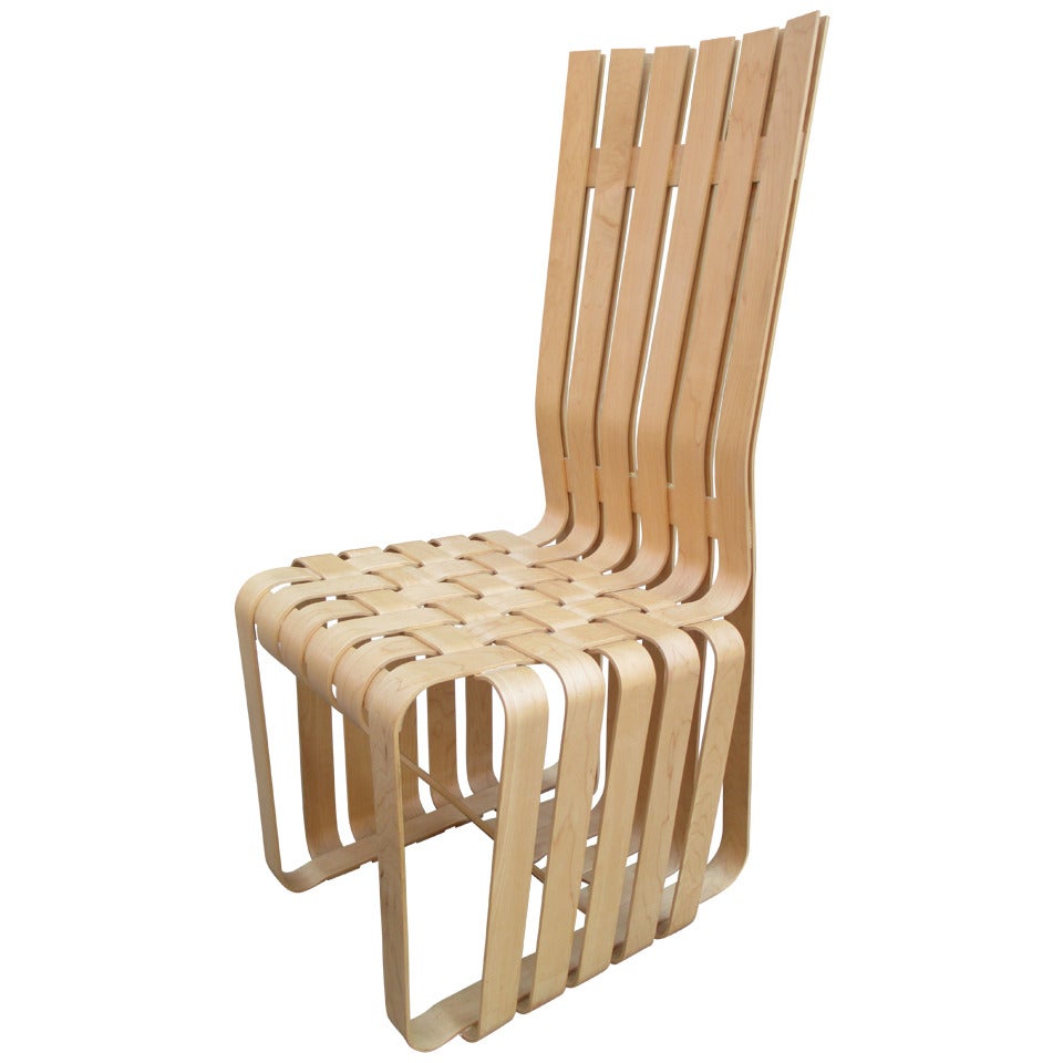 Frank Gehry High Sticking High Back Chair for Knoll 