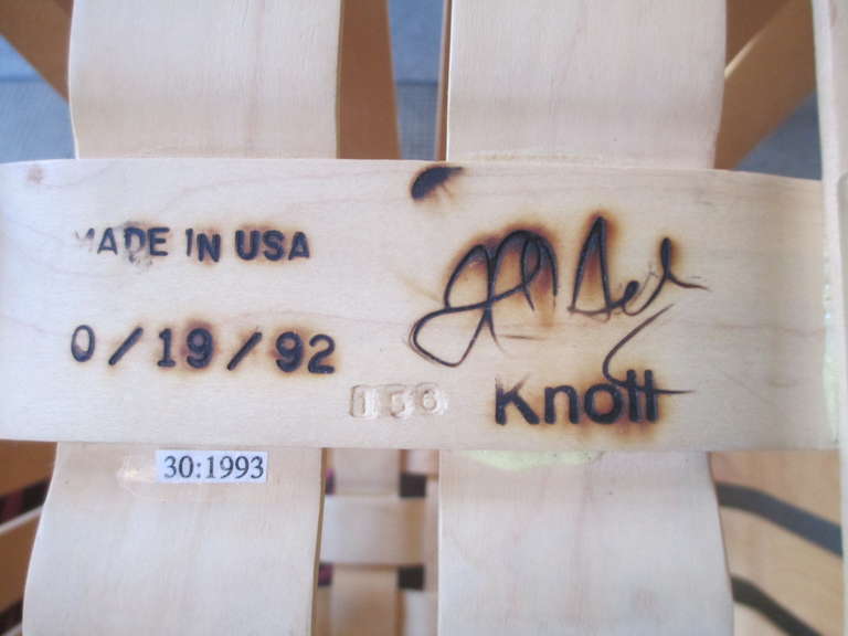 American Frank Gehry High Sticking High Back Chair for Knoll 