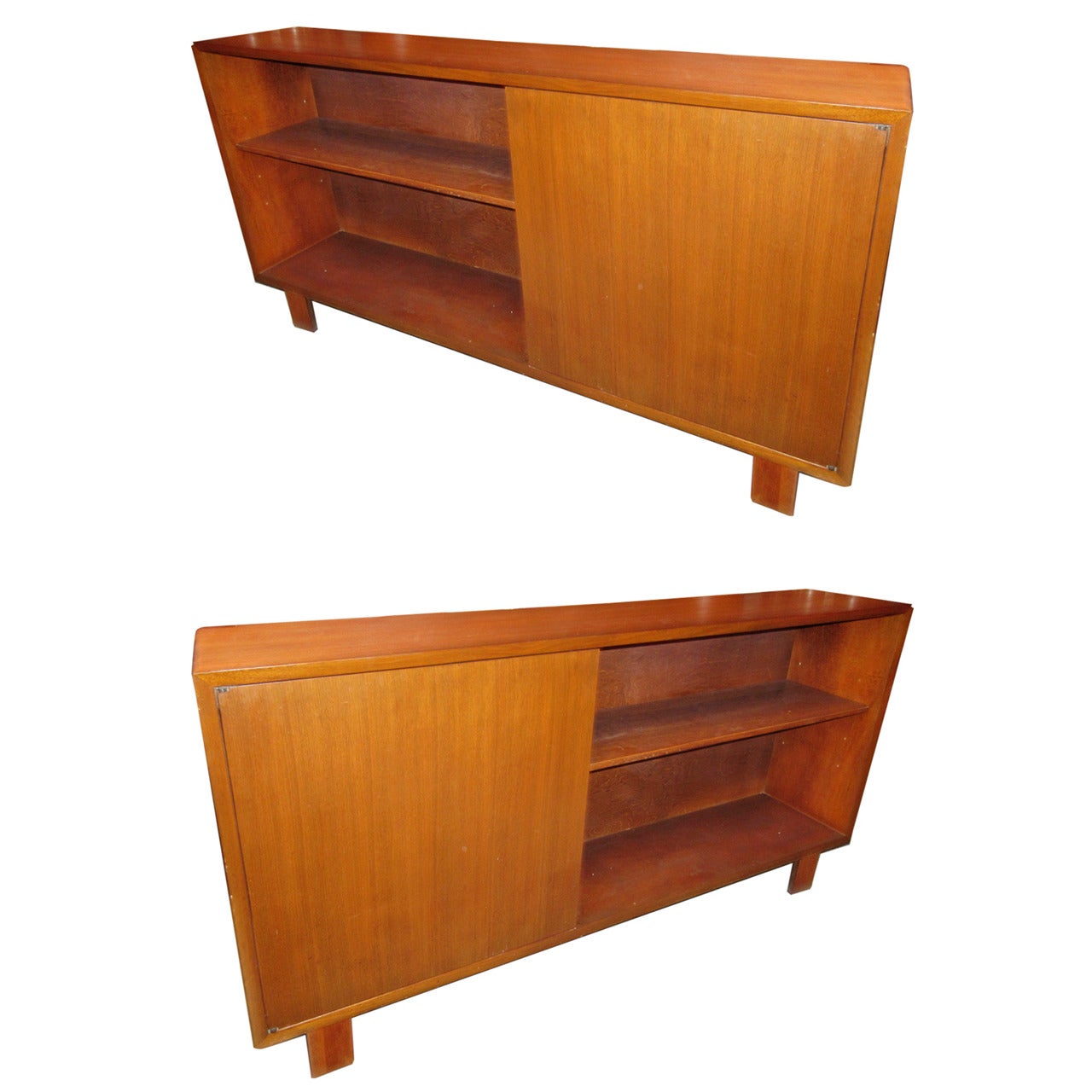 George Nelson for Herman Miller Walnut Bookcases