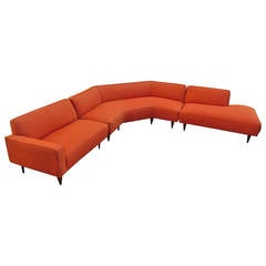 1950s Three-Piece Sectional Sofa