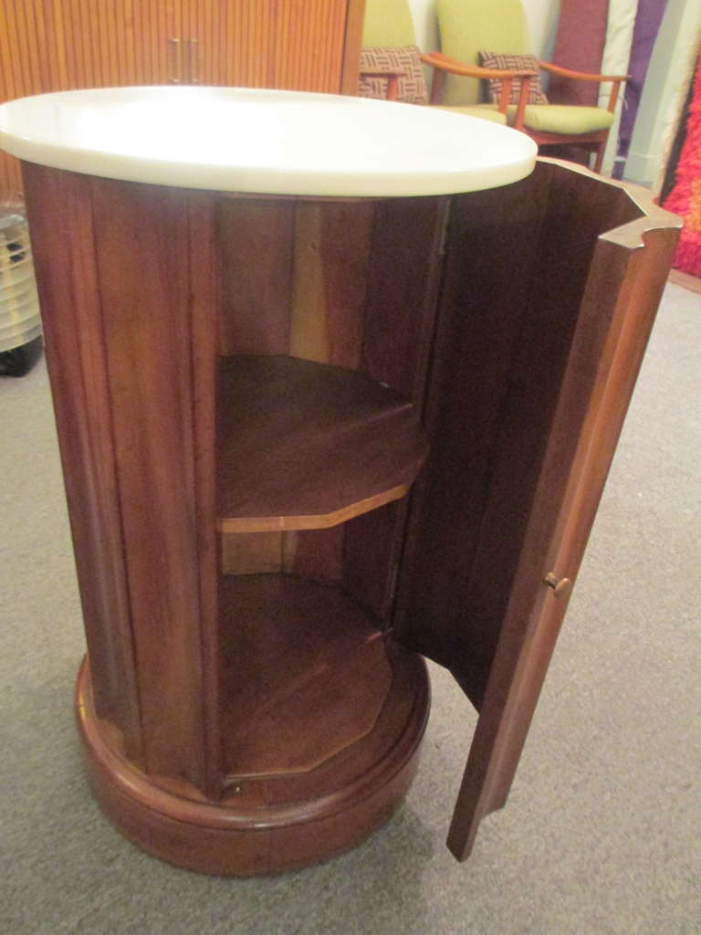 Fluted Column End Table or Bar at 1stDibs
