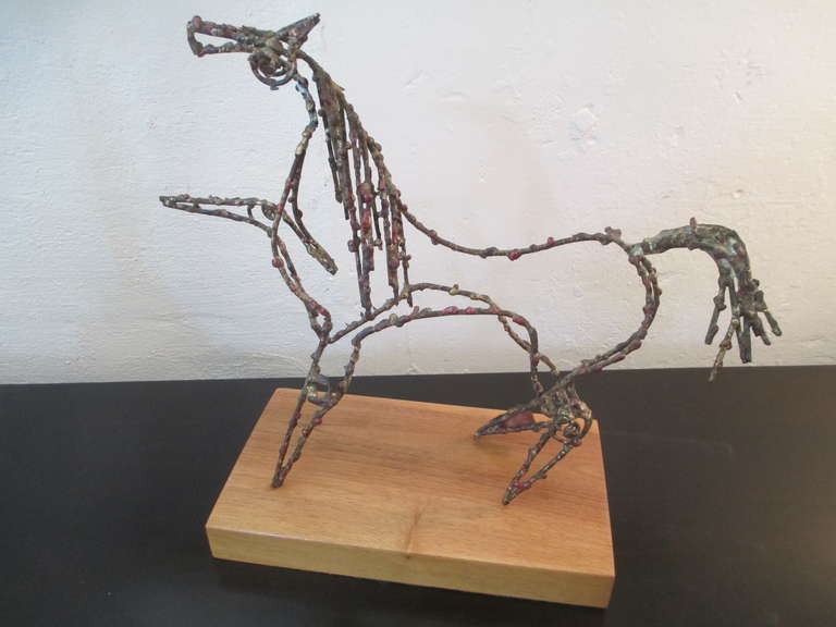 Signed Fantoni Wire Horse
