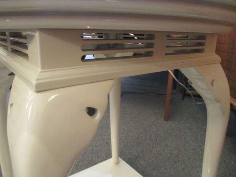 20th Century Jay Spectre Rare Rapungi Table In Cream Lacquer
