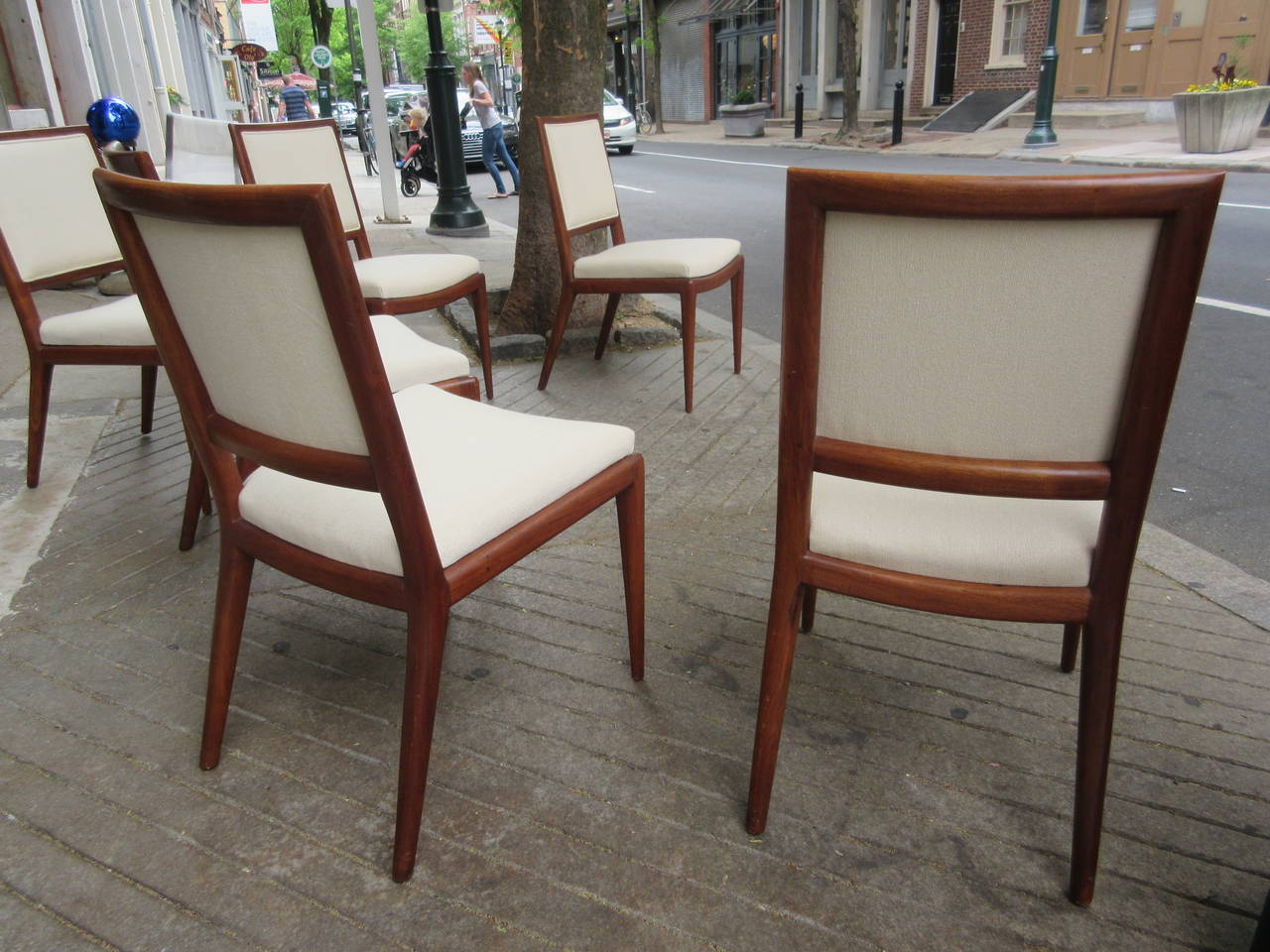 North American M. Singer and Son Walnut Dining Chairs