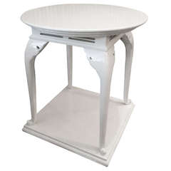 Jay Spectre Rare Rapungi Table In Cream Lacquer