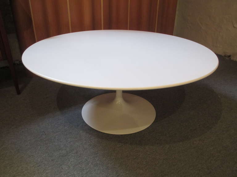 Saarinen for Knoll White Formica Coffee Table