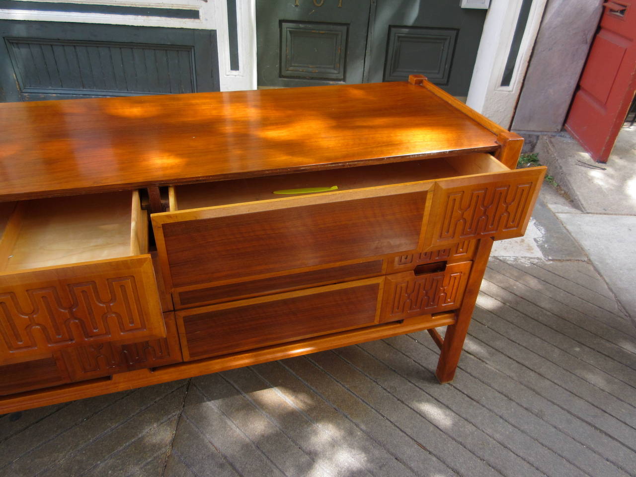 Birch Swedish Six-Drawer Dresser Attributed to Edmond Spence