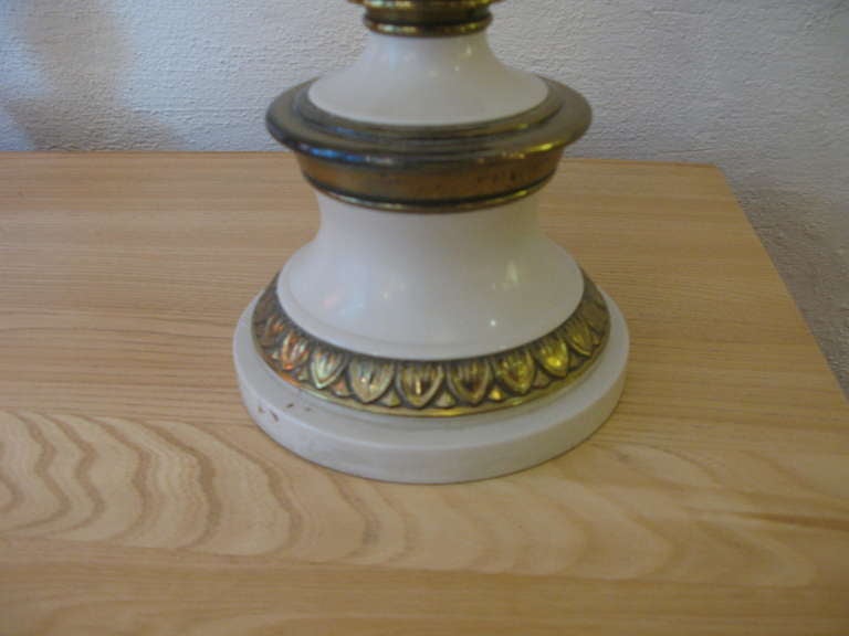 American Regency Stiffel Pair Of Solid Brass Lamps