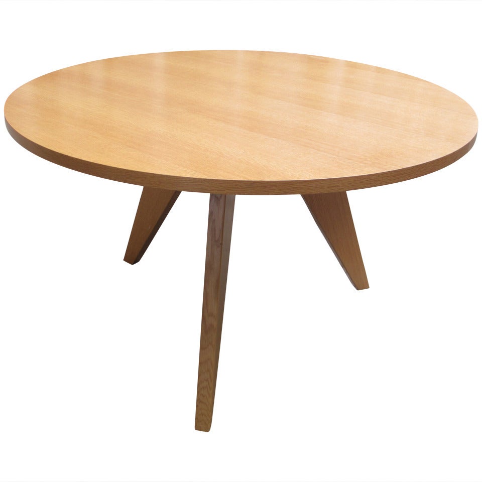 Jean Prouve Gueridon Round Dining Table for Vitra