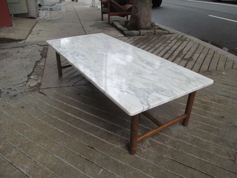 walnut and marble