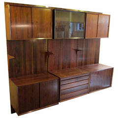 Poul Cadovius Rosewood Wall Unit