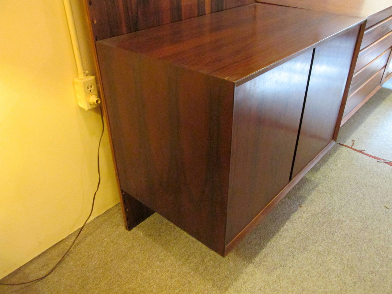 Mid-20th Century Poul Cadovius Rosewood Wall Unit