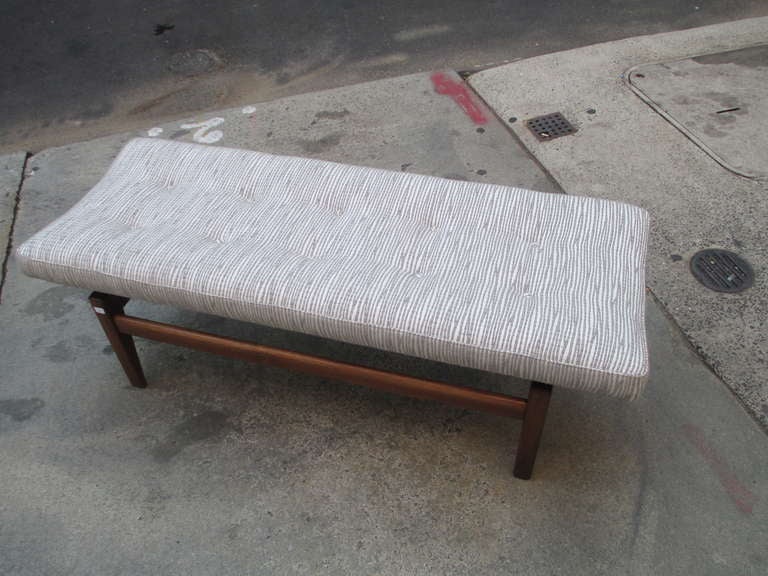 Mid-20th Century Jens Risom 4 foot Upholstered Bench