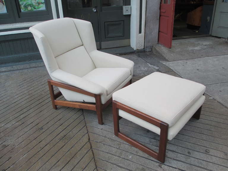 Folke Ohlsson for Dux Recliner and Ottoman