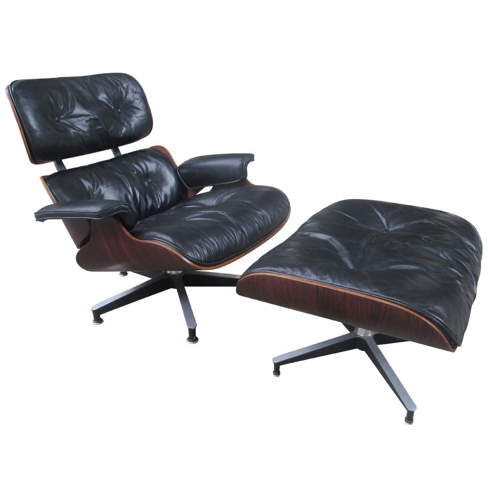 Eames for Herman Miller 670 Lounge Chair with Ottoman
