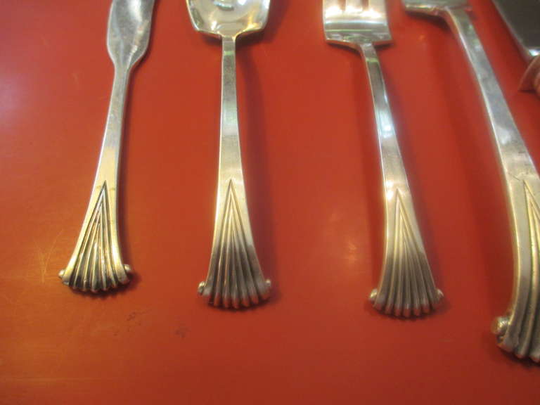 Mid-Century Modern Tuttle Sterling Onslow Pattern Late 50's Service For Eight!  54 Piece