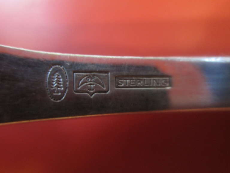 20th Century Tuttle Sterling Onslow Pattern Late 50's Service For Eight!  54 Piece