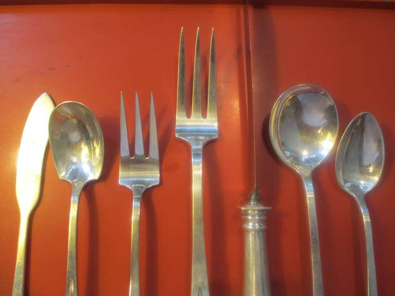 Sterling Silver Tuttle Sterling Onslow Pattern Late 50's Service For Eight!  54 Piece