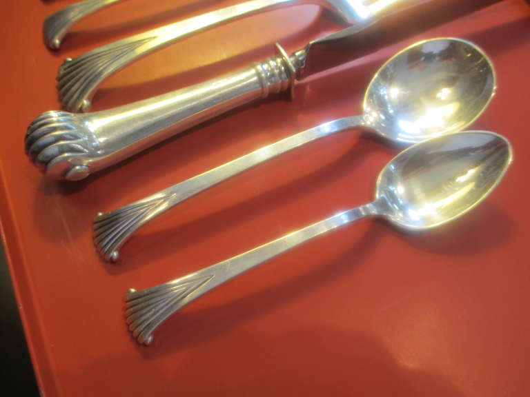 Tuttle Sterling Onslow Pattern Late 50's Service For Eight!  54 Piece 1