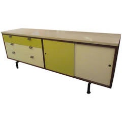 1960s American Marble-Top Credenza