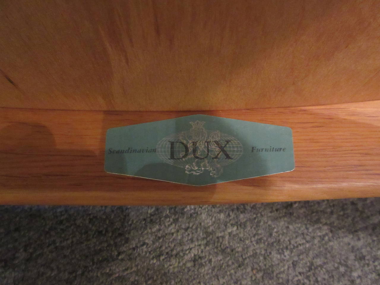 Swedish DUX Teak Drop-Front Desk