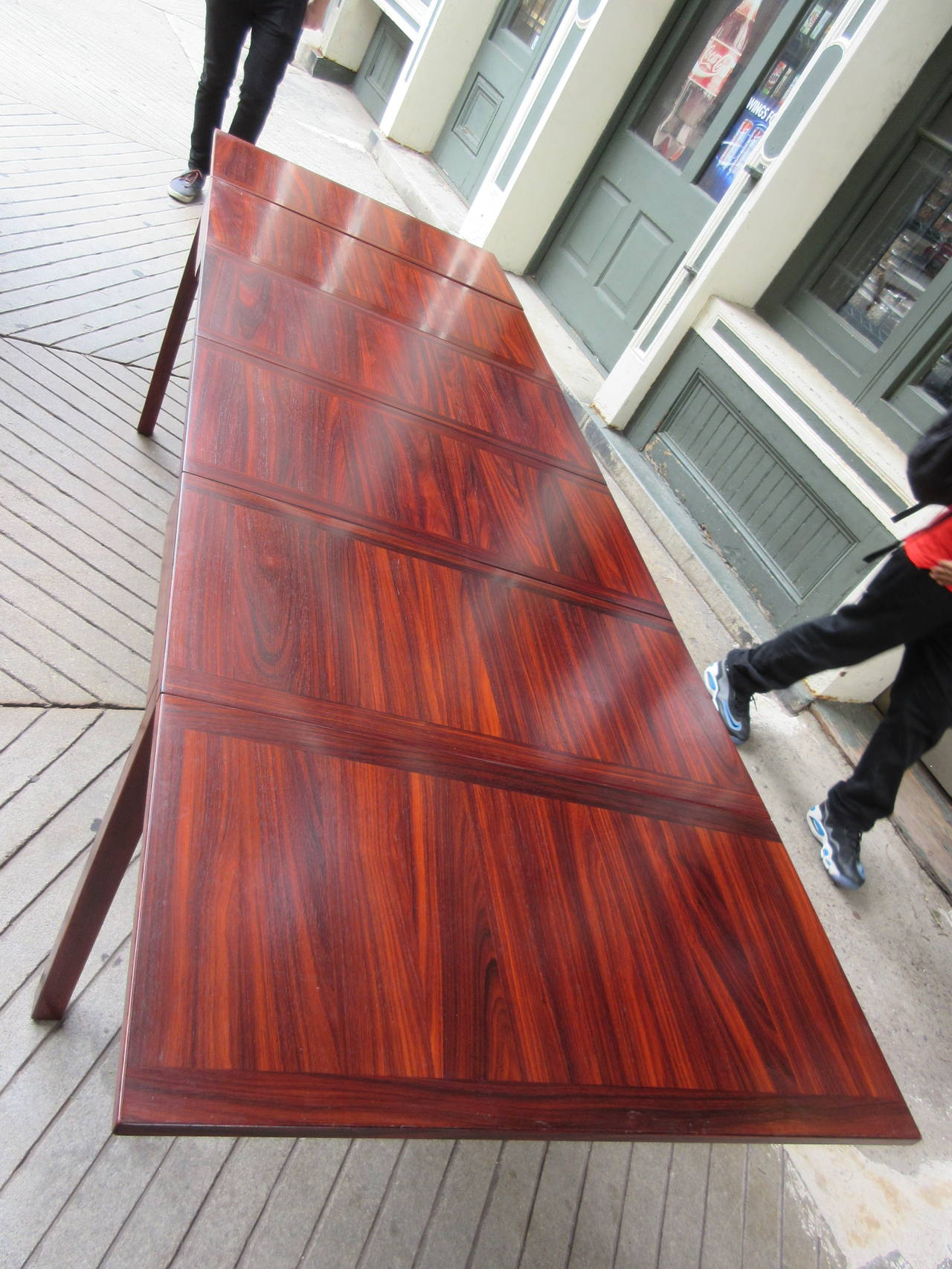 Kai Winding Rosewood Drop-Leaf Extension Table by Vejle