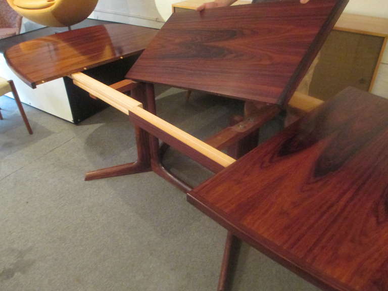 Gudme Rosewood Table with  Six Svegards Rosewood Chairs 4