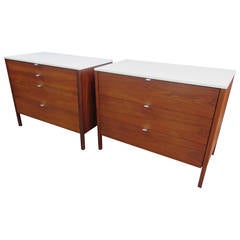 Florence Knoll for Knoll Associates Walnut Chests 
