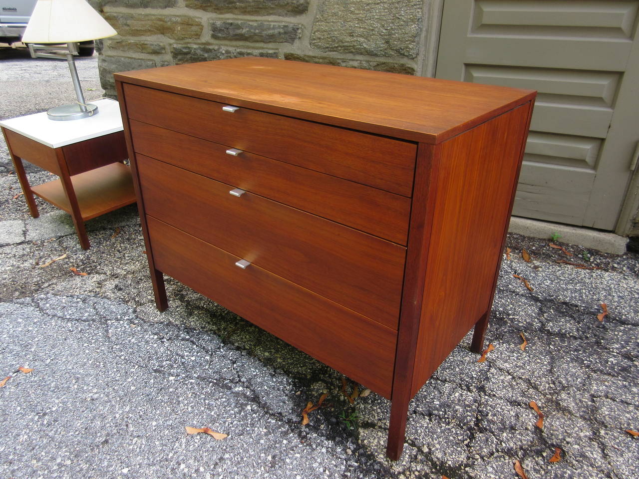 Florence Knoll walnut bedroom pieces for Knoll Associates.  We currently have 4 dressers.   One dresser all walnut and 3 with white formica tops. 