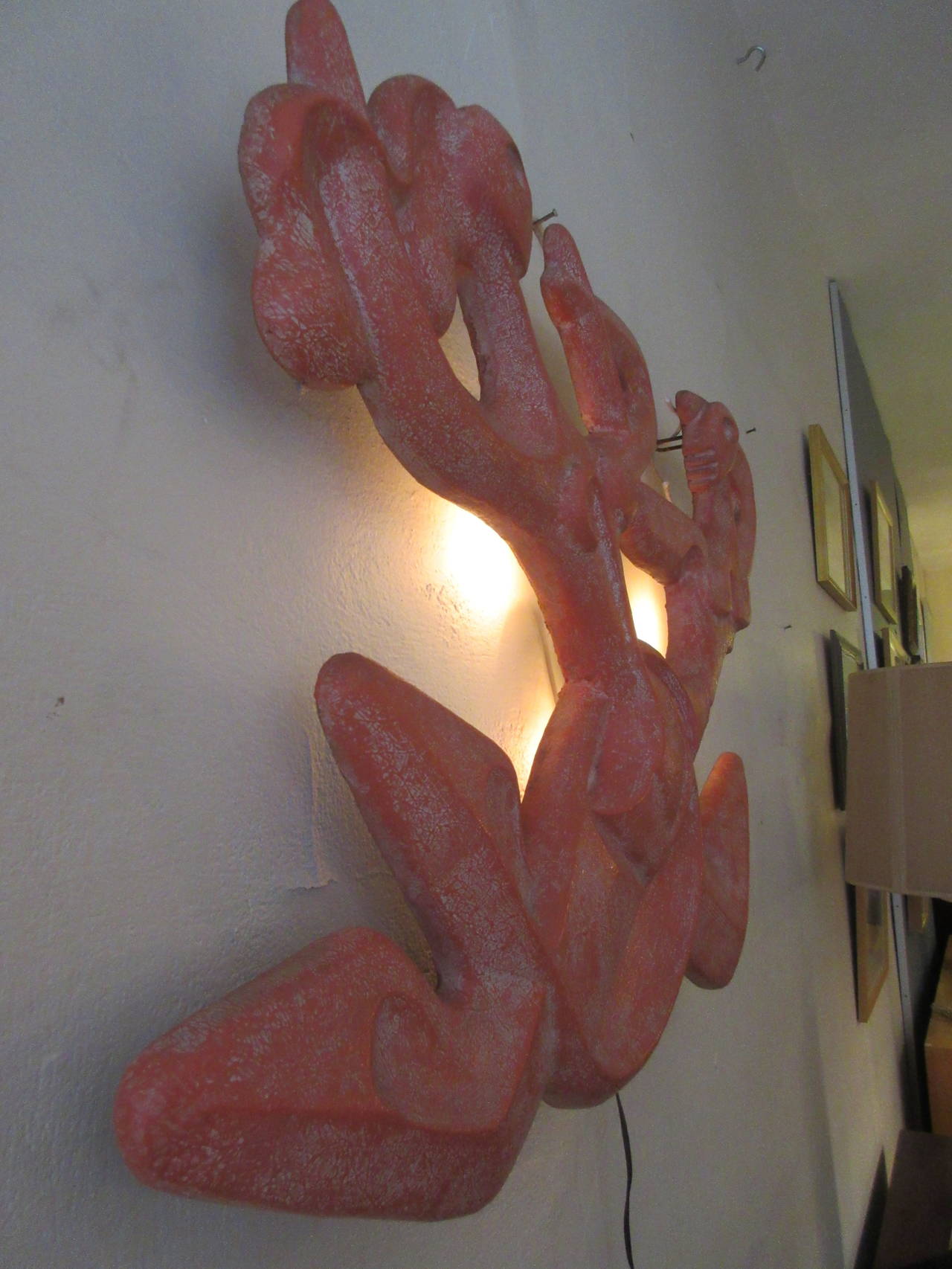 Frederic Weinberg Jitterbug Duroplast Wall Sculpture Sconce In Excellent Condition In Philadelphia, PA