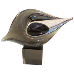 Livio Seguso, Glass Sculpture, Signed Seguso AV The Eye