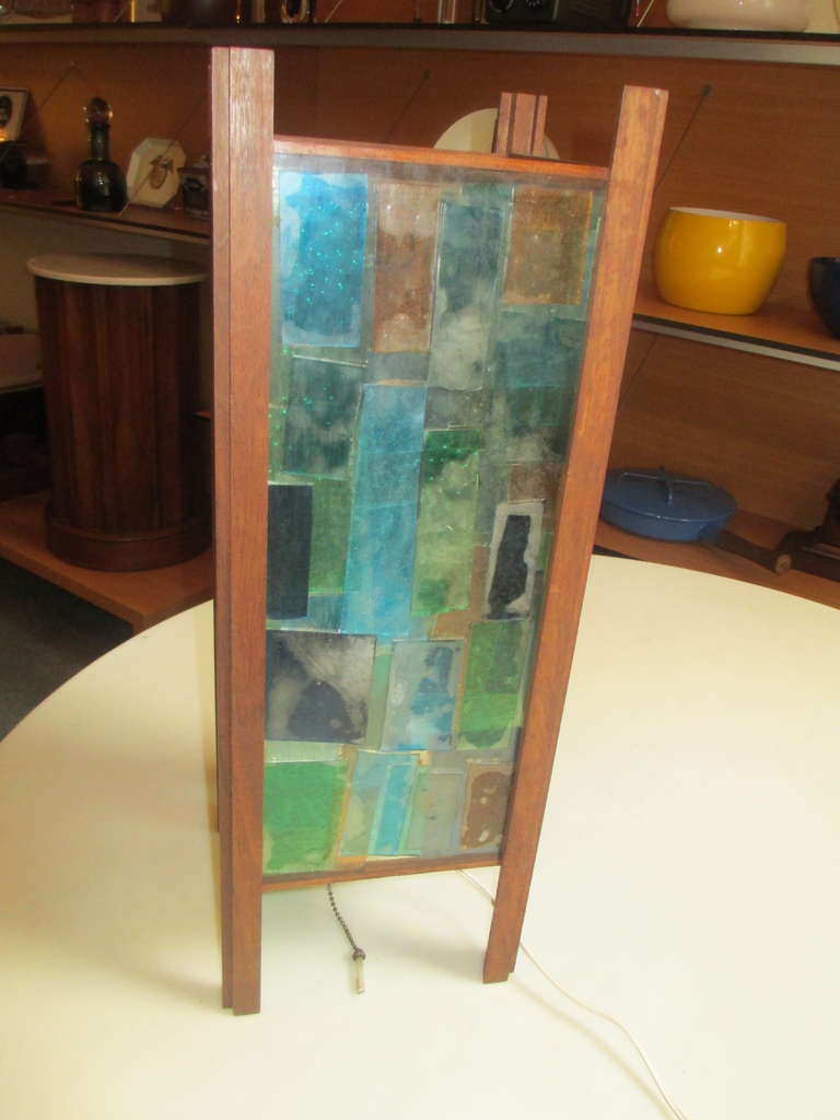 fused glass lamps