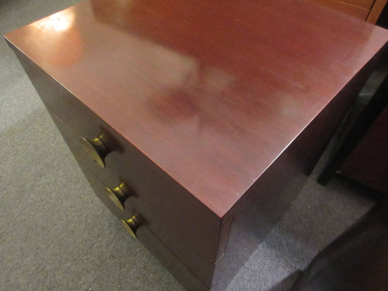 Gilbert Rohde for Herman Miller Mahogany Series Nightstands