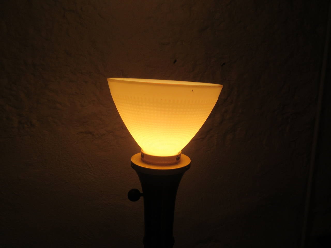 American Russel Wright Mahogany and Brass Three-Way Floor Lamp