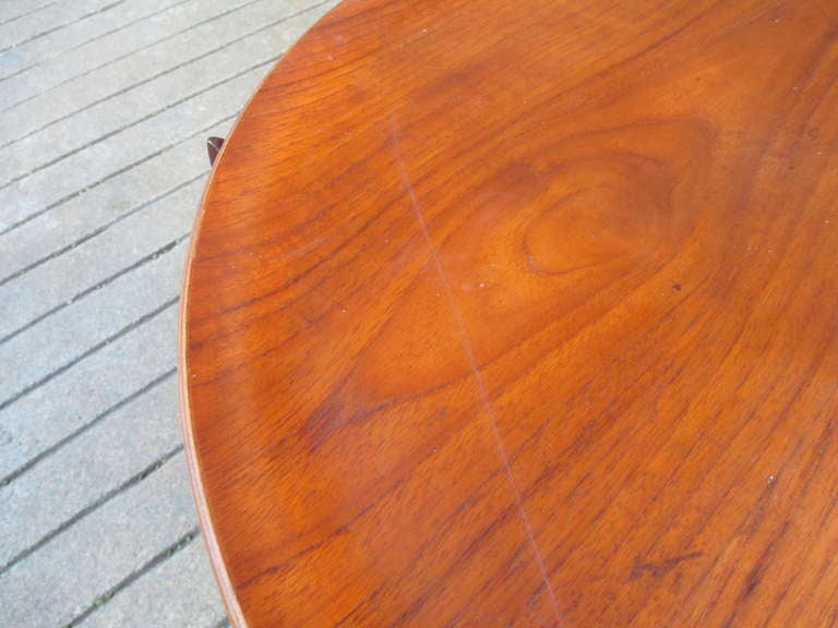 Mid-Century Modern Fritz Hansen Folding Tray Table in Teak