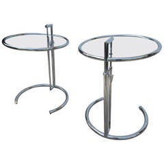 Eileen Gray Adjustable Height Side Tables