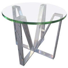 Paul Mayen for Habitat End Table in Aluminum