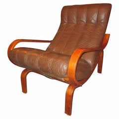 Westnofa Leather Adjustable  Lounge Chairs