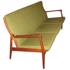 Danish Horsaes Teak Sofa and Chair