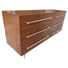 T.H. Robsjohn-Gibbings Six-Drawer Chest for Widdicomb