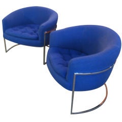 Pair of Bernhardt barrel chairs